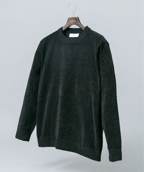 URBAN RESEARCH ROSSO MEN(アーバンリサーチロッソメン)の「『XLサイズあり/マシンウォッシャブル』モールクルーネックニット(ニット/セーター・メンズ・チャコールグレー/ブルー/アイボリー/ネイビー/ブラック/レッド系その他・LARGE/MEDIUM/X-LARGE)」の3枚目の写真