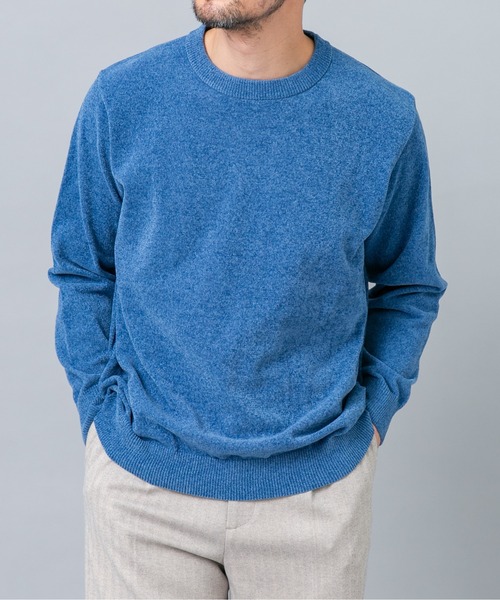 URBAN RESEARCH ROSSO MEN(アーバンリサーチロッソメン)の「『XLサイズあり/マシンウォッシャブル』モールクルーネックニット(ニット/セーター・メンズ・チャコールグレー/ブルー/アイボリー/ネイビー/ブラック/レッド系その他・LARGE/MEDIUM/X-LARGE)」の7枚目の写真