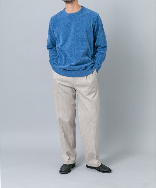 URBAN RESEARCH ROSSO MEN(アーバンリサーチロッソメン)の「『XLサイズあり/マシンウォッシャブル』モールクルーネックニット(ニット/セーター・メンズ・チャコールグレー/ブルー/アイボリー/ネイビー/ブラック/レッド系その他・LARGE/MEDIUM/X-LARGE)」の14枚目の写真
