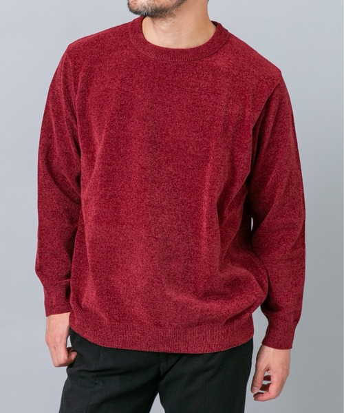 URBAN RESEARCH ROSSO MEN(アーバンリサーチロッソメン)の「『XLサイズあり/マシンウォッシャブル』モールクルーネックニット(ニット/セーター・メンズ・チャコールグレー/ブルー/アイボリー/ネイビー/ブラック/レッド系その他・LARGE/MEDIUM/X-LARGE)」の15枚目の写真