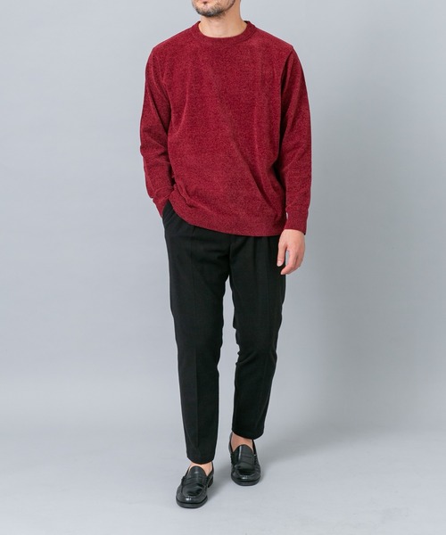 URBAN RESEARCH ROSSO MEN(アーバンリサーチロッソメン)の「『XLサイズあり/マシンウォッシャブル』モールクルーネックニット(ニット/セーター・メンズ・チャコールグレー/ブルー/アイボリー/ネイビー/ブラック/レッド系その他・LARGE/MEDIUM/X-LARGE)」の17枚目の写真
