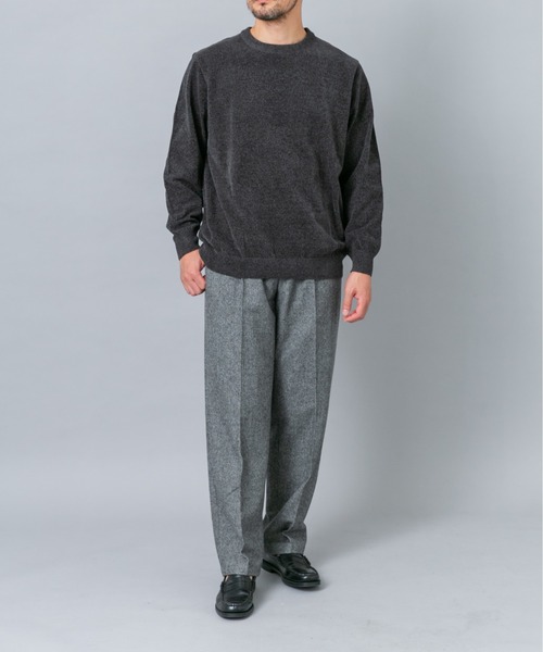 URBAN RESEARCH ROSSO MEN(アーバンリサーチロッソメン)の「『XLサイズあり/マシンウォッシャブル』モールクルーネックニット(ニット/セーター・メンズ・チャコールグレー/ブルー/アイボリー/ネイビー/ブラック/レッド系その他・LARGE/MEDIUM/X-LARGE)」の21枚目の写真