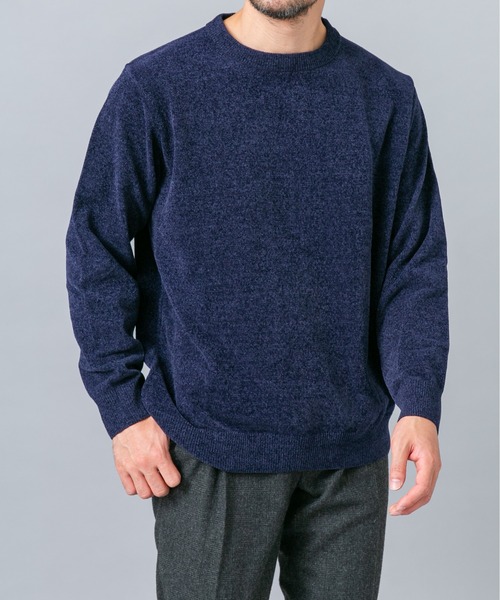 URBAN RESEARCH ROSSO MEN(アーバンリサーチロッソメン)の「『XLサイズあり/マシンウォッシャブル』モールクルーネックニット(ニット/セーター・メンズ・チャコールグレー/ブルー/アイボリー/ネイビー/ブラック/レッド系その他・LARGE/MEDIUM/X-LARGE)」の22枚目の写真
