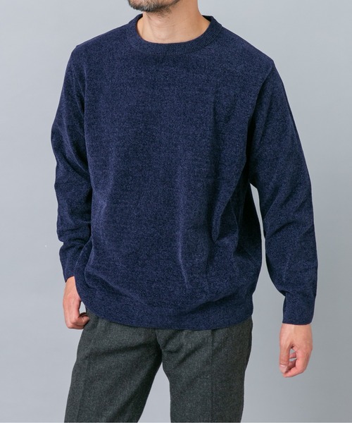 URBAN RESEARCH ROSSO MEN(アーバンリサーチロッソメン)の「『XLサイズあり/マシンウォッシャブル』モールクルーネックニット(ニット/セーター・メンズ・チャコールグレー/ブルー/アイボリー/ネイビー/ブラック/レッド系その他・LARGE/MEDIUM/X-LARGE)」の8枚目の写真