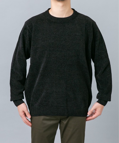 URBAN RESEARCH ROSSO MEN(アーバンリサーチロッソメン)の「『XLサイズあり/マシンウォッシャブル』モールクルーネックニット(ニット/セーター・メンズ・チャコールグレー/ブルー/アイボリー/ネイビー/ブラック/レッド系その他・LARGE/MEDIUM/X-LARGE)」の18枚目の写真