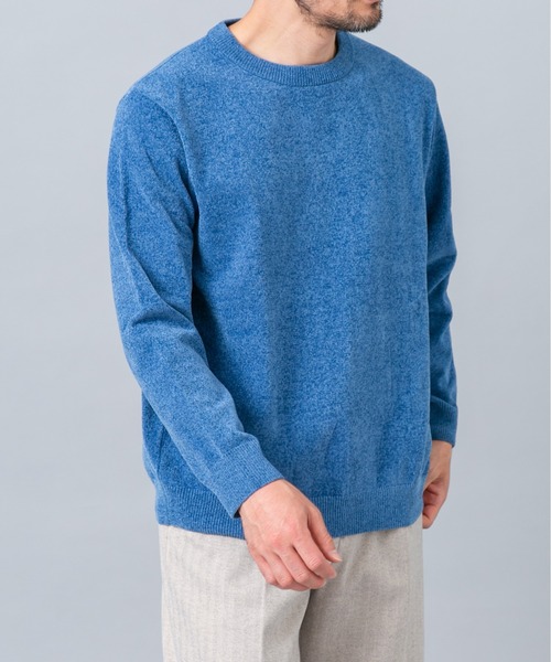 URBAN RESEARCH ROSSO MEN(アーバンリサーチロッソメン)の「『XLサイズあり/マシンウォッシャブル』モールクルーネックニット(ニット/セーター・メンズ・チャコールグレー/ブルー/アイボリー/ネイビー/ブラック/レッド系その他・LARGE/MEDIUM/X-LARGE)」の13枚目の写真