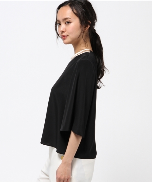 ENensorcivet（イーエヌアンソール）の「ENSORCIVET ブラウス（シャツ/ブラウス・レディース・ブラック/ネイビー・38）」の5枚目の写真