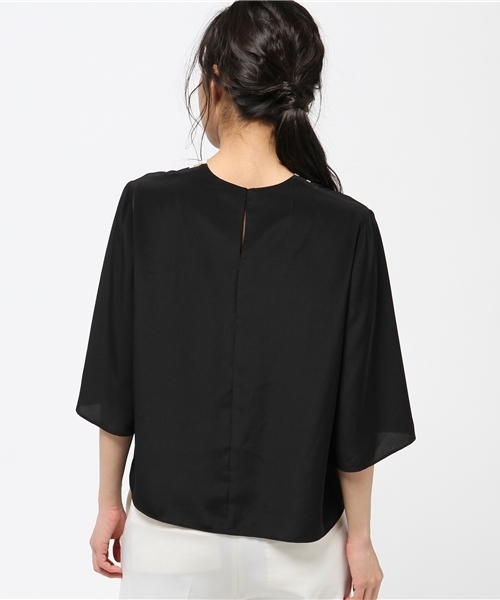 ENensorcivet（イーエヌアンソール）の「ENSORCIVET ブラウス（シャツ/ブラウス・レディース・ブラック/ネイビー・38）」の6枚目の写真