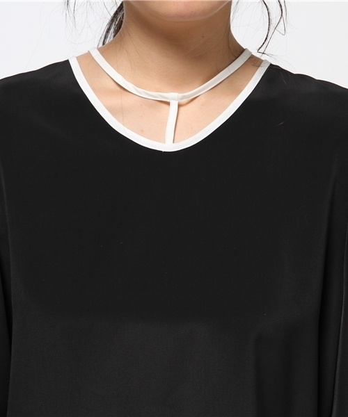 ENensorcivet（イーエヌアンソール）の「ENSORCIVET ブラウス（シャツ/ブラウス・レディース・ブラック/ネイビー・38）」の7枚目の写真