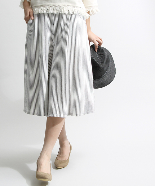 WEGO(ウィゴー)の「WEGO/ カットスカンツ(その他パンツ・レディース・レッド/ホワイト系その他/ネイビー/ブラック/カーキ/グリーン系その他・FREE)」の3枚目の写真