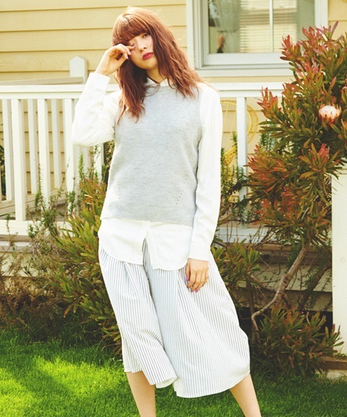 WEGO(ウィゴー)の「WEGO/ カットスカンツ(その他パンツ・レディース・レッド/ホワイト系その他/ネイビー/ブラック/カーキ/グリーン系その他・FREE)」の20枚目の写真