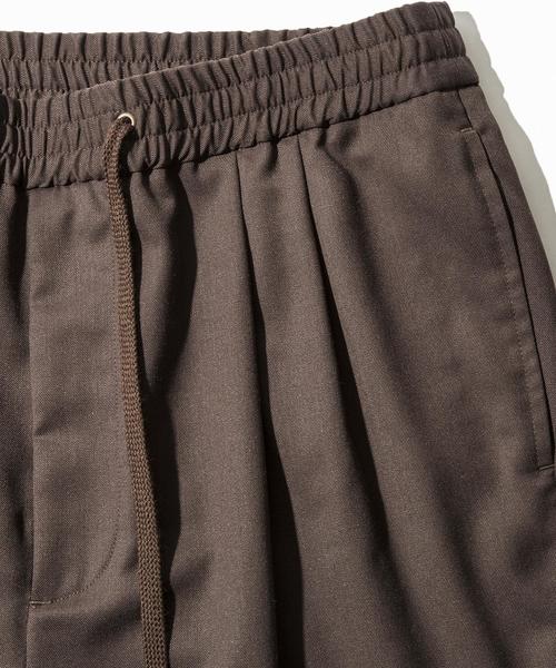 MONKEY TIME（モンキータイム）の「＜monkey time＞∴ TW/SRG ドロップド アンクルパンツ ：◆（スラックス・メンズ・ダークブラウン/ブラック・LARGE/MEDIUM/SMALL）」の7枚目の写真