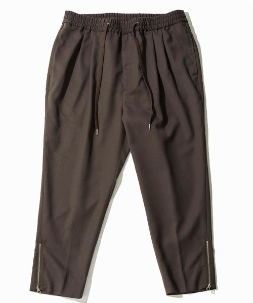 MONKEY TIME（モンキータイム）の「＜monkey time＞∴ TW/SRG ドロップド アンクルパンツ ：◆（スラックス・メンズ・ダークブラウン/ブラック・LARGE/MEDIUM/SMALL）」の10枚目の写真