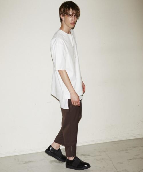 MONKEY TIME（モンキータイム）の「＜monkey time＞∴ TW/SRG ドロップド アンクルパンツ ：◆（スラックス・メンズ・ダークブラウン/ブラック・LARGE/MEDIUM/SMALL）」の11枚目の写真