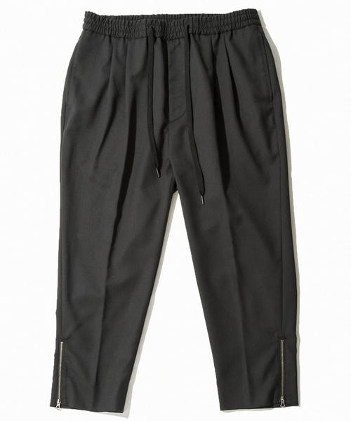 MONKEY TIME（モンキータイム）の「＜monkey time＞∴ TW/SRG ドロップド アンクルパンツ ：◆（スラックス・メンズ・ダークブラウン/ブラック・LARGE/MEDIUM/SMALL）」の3枚目の写真