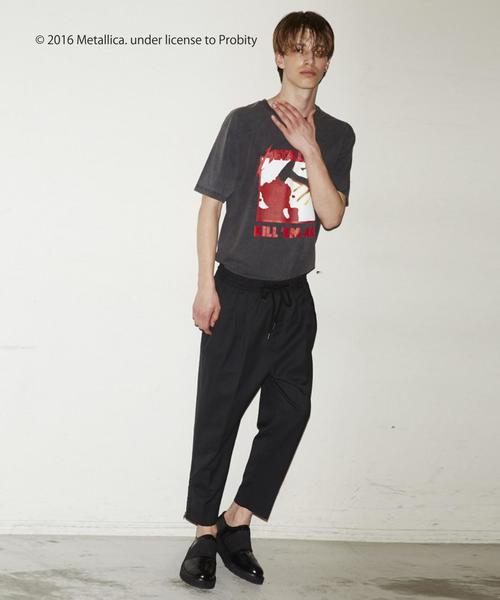 MONKEY TIME（モンキータイム）の「＜monkey time＞∴ TW/SRG ドロップド アンクルパンツ ：◆（スラックス・メンズ・ダークブラウン/ブラック・LARGE/MEDIUM/SMALL）」の4枚目の写真