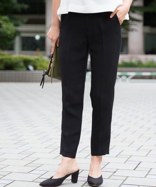 STUDIOUS（ステュディオス）の「テーパードパンツ（その他パンツ・レディース・ブラック/ライトグレー/チャコールグレー/ホワイト/グレー・0/1）」の2枚目の写真