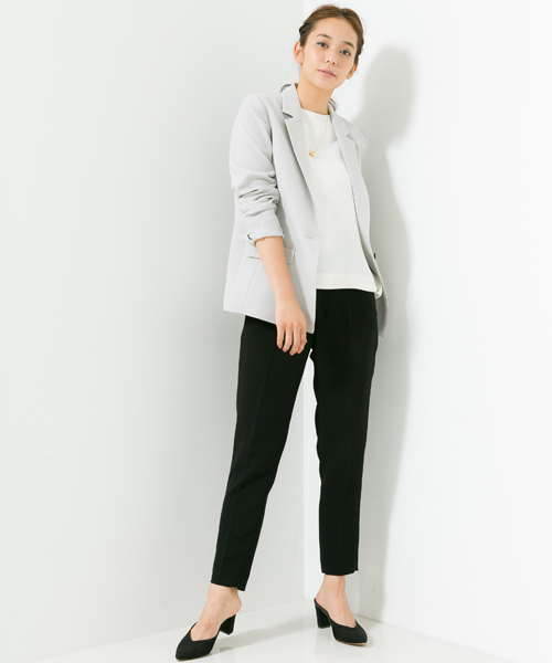 STUDIOUS（ステュディオス）の「テーパードパンツ（その他パンツ・レディース・ブラック/ライトグレー/チャコールグレー/ホワイト/グレー・0/1）」の9枚目の写真