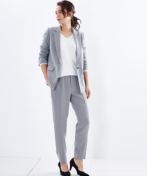 STUDIOUS（ステュディオス）の「テーパードパンツ（その他パンツ・レディース・ブラック/ライトグレー/チャコールグレー/ホワイト/グレー・0/1）」の20枚目の写真