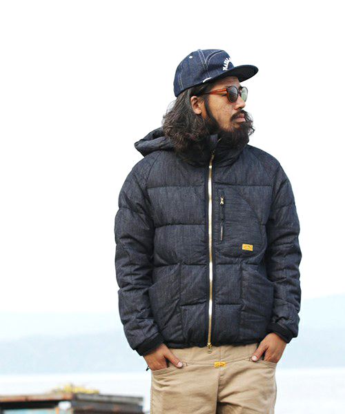 Natal Design ネイタルデザイン の ネイタルデザイン イグルーダウンジャケットデニム ナンガ Igloo Down Jacket Denim Nanga ダウンジャケット コート Wear