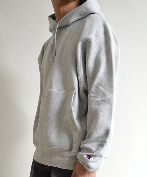 Champion（チャンピオン）の「【champion】チャンピオン 12oz リバースウィーブ プルオーバーパーカー フード（パーカー・メンズ・グレー/ブラック/ネイビー/ダークグリーン/ブラウン/シルバーグレー/ワインレッド/ホワイト/レッド・M/L/XL/S）」の11枚目の写真