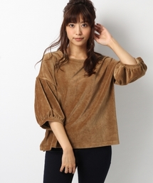 Heather | コーデュロイカット7分袖　734658(Tシャツ/カットソー)