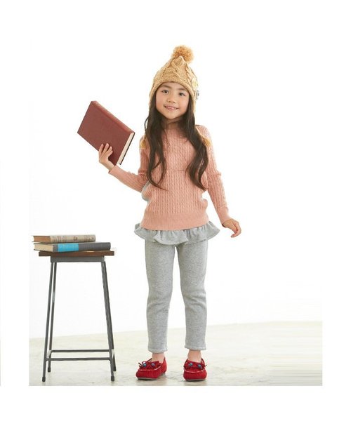 Seraph（セラフ）の「コントラストセーター（ニット/セーター・キッズ・レッド/サーモンピンク/サックスブルー/キナリ・140/80/100/120/90/95/110/130）」の16枚目の写真