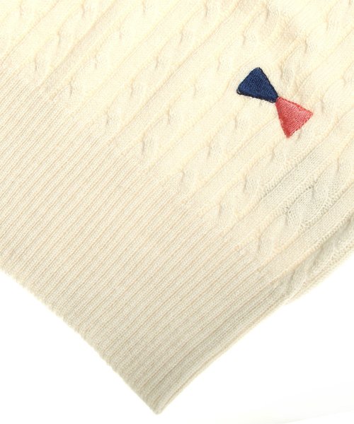 Seraph（セラフ）の「コントラストセーター（ニット/セーター・キッズ・レッド/サーモンピンク/サックスブルー/キナリ・140/80/100/120/90/95/110/130）」の9枚目の写真