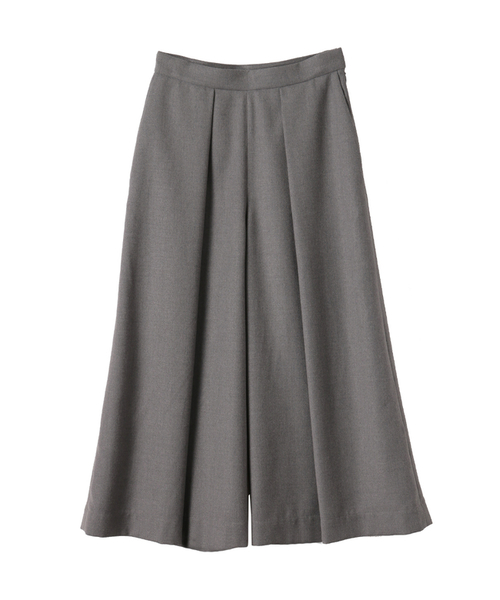 CLANE(クラネ)の「WIDE TUCK GAUCHO PANTS(その他パンツ・レディース・グリーン/グレー/ブラック・2/0/1)」の3枚目の写真