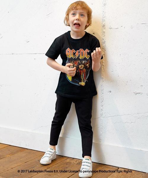 green label relaxing（グリーンレーベルリラクシング）の「WEB限定【JUNIOR】AC/DC Tシャツ ブラック（Tシャツ/カットソー・キッズ・ブラック・130cm/150cm/140cm）」の8枚目の写真