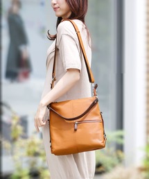 Jamale（ジャマレ）の「牛革レザーショルダーバッグ（ショルダーバッグ）」