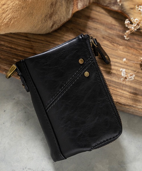 DEVICE（デバイス）の「Control コントロール crass ダブルジップ ２つ折り財布 コンパクト ウォレット（財布・メンズ・ターコイズブルー/ブラウン/キャメル/ブラック・FREE）」の14枚目の写真