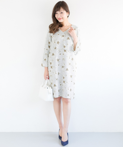 【セール】フレアスリーブ花柄ワンピース∴（ワンピース）｜URBAN RESEARCH ROSSO WOMEN（アーバンリサーチ ロッソ）