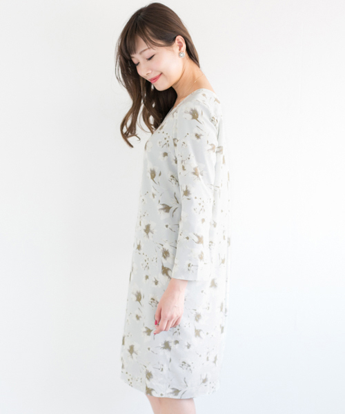 【セール】フレアスリーブ花柄ワンピース∴（ワンピース）｜URBAN RESEARCH ROSSO WOMEN（アーバンリサーチ ロッソ）