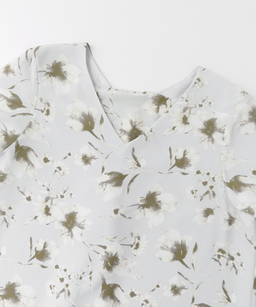 【セール】フレアスリーブ花柄ワンピース∴（ワンピース）｜URBAN RESEARCH ROSSO WOMEN（アーバンリサーチ ロッソ）