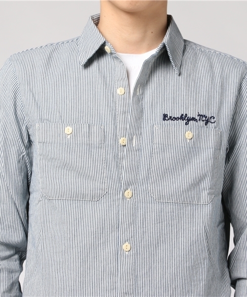 Denim & Supply Ralph Lauren（デニムアンドサプライラルフローレン）の「エンブロイダード コットン ワークシャツ（シャツ/ブラウス・メンズ・ブルー系その他・LARGE/SMALL/X-LARGE/MEDIUM/X-SMALL）」の9枚目の写真