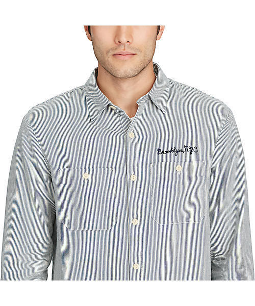 Denim & Supply Ralph Lauren（デニムアンドサプライラルフローレン）の「エンブロイダード コットン ワークシャツ（シャツ/ブラウス・メンズ・ブルー系その他・LARGE/SMALL/X-LARGE/MEDIUM/X-SMALL）」の4枚目の写真