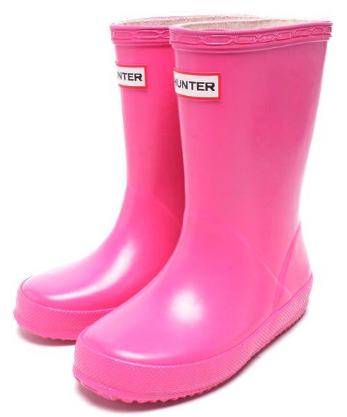 HUNTER（ハンター）の「BK HUNTER CLASSIC WELLY ▽¨（レインシューズ・キッズ・ピンク/レッド/ネイビー・7/9/8/11/12/10）」の2枚目の写真