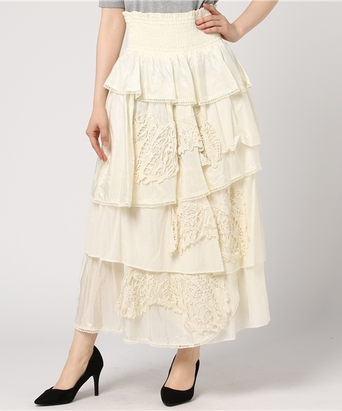 TSUMORI CHISATO（ツモリチサト）の「ｼﾞｬﾝｸﾞﾙﾘｰﾌﾚｰｽ（スカート）」 - WEAR 