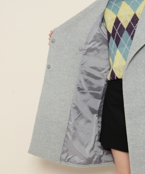 PAGEBOY（ページボーイ）の「BIGチェスターコート（チェスターコート・レディース・オレンジ/杢グレー/ネイビー/ホワイト系その他2・MEDIUM/SMALL）」の19枚目の写真