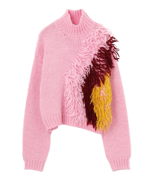merry jenny（メリージェニー）の「ふさふさフリンジニット（ニット/セーター・レディース・オフホワイト/ピンク/ミント・FREE）」の14枚目の写真