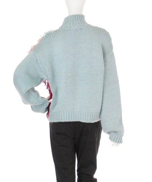 merry jenny（メリージェニー）の「ふさふさフリンジニット（ニット/セーター・レディース・オフホワイト/ピンク/ミント・FREE）」の10枚目の写真