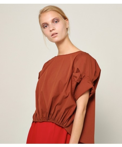 PEGGY LANA（ペギーラナ）の「Conscious Sleeve PO（Tシャツ/カットソー・レディース・ブルー/ブラウン/ホワイト・FREE）」の2枚目の写真
