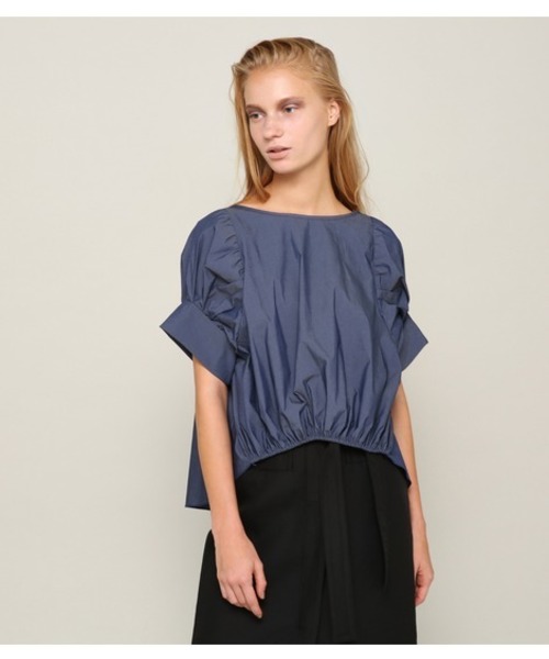 PEGGY LANA（ペギーラナ）の「Conscious Sleeve PO（Tシャツ/カットソー・レディース・ブルー/ブラウン/ホワイト・FREE）」の3枚目の写真