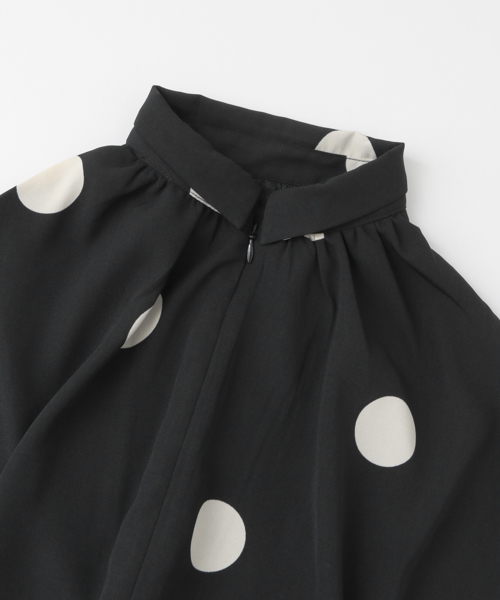 SENSE OF PLACE by URBAN RESEARCH（センスオブプレイスバイアーバンリサーチ）の「ドットシャツオールインワン（つなぎ/オールインワン・レディース・ブラック系その他・FREE）」の12枚目の写真