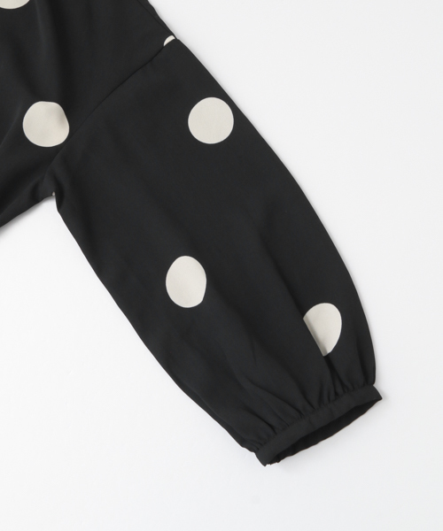 SENSE OF PLACE by URBAN RESEARCH（センスオブプレイスバイアーバンリサーチ）の「ドットシャツオールインワン（つなぎ/オールインワン・レディース・ブラック系その他・FREE）」の2枚目の写真