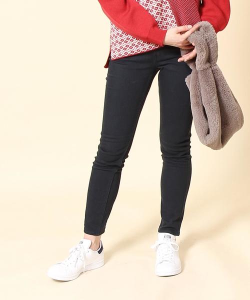 coen（コーエン）の「裏起毛ストレッチスキニーパンツ（その他パンツ・レディース・ホワイト/ブラック/ネイビー/グレー・SMALL/MEDIUM/LARGE）」の4枚目の写真