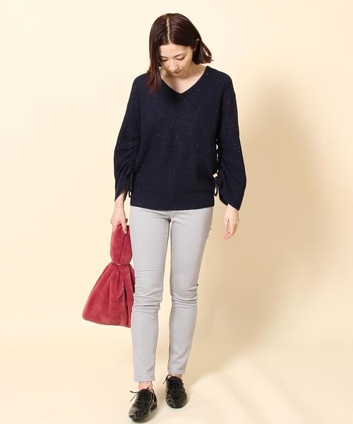 coen（コーエン）の「裏起毛ストレッチスキニーパンツ（その他パンツ・レディース・ホワイト/ブラック/ネイビー/グレー・SMALL/MEDIUM/LARGE）」の21枚目の写真