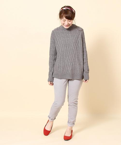 coen（コーエン）の「裏起毛ストレッチスキニーパンツ（その他パンツ・レディース・ホワイト/ブラック/ネイビー/グレー・SMALL/MEDIUM/LARGE）」の22枚目の写真