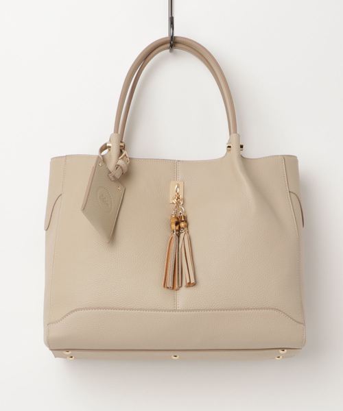 un dix cors(アンディコール)の「シュリンクバンブーBAG(ハンドバッグ・レディース・モカ/ベージュ・フリ-)」の2枚目の写真